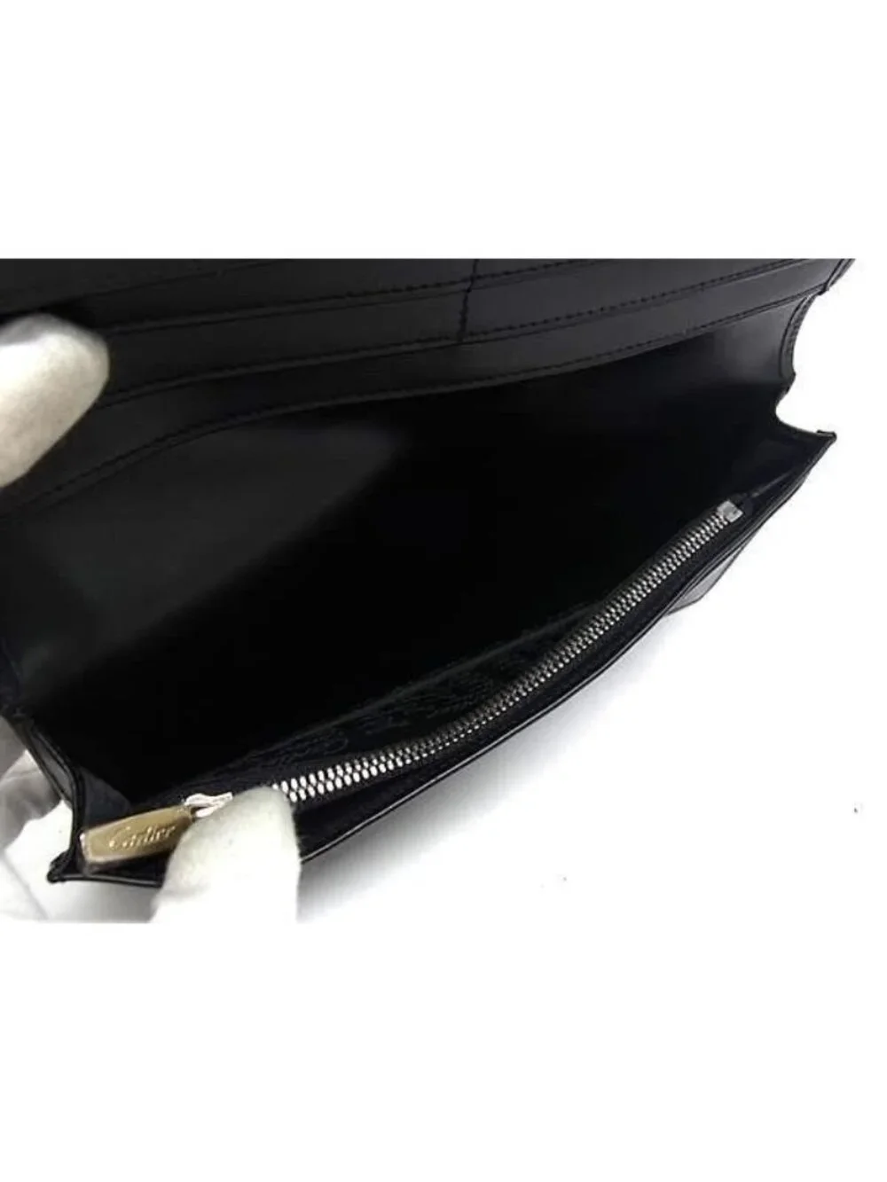 Cartier Wallet Pasha L Black Calfskin Bifold